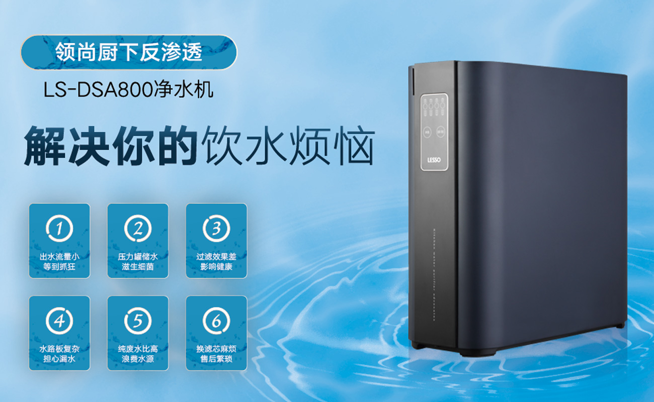 一文读懂家用净水机品牌选择:LESSO领尚解锁家装净水升级思路